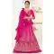 Alluring Pink Color Net Embroidery Party Wear Lehenga Choli -734891024