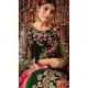 Green Color Pure Georgette Designer Long Anarkali Salwar Kameez -736291130