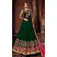 Green Color Pure Georgette Designer Long Anarkali Salwar Kameez -736291130