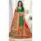 Green Color Silk Jacquard Designer Bridal Wear Lehenga Choli -741491705