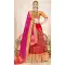 Dazzling Diva Red Color Banarasi Silk Designer Wedding Lehenga Choli -748092412