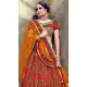 Coffee Color Georgette Heavy Designer Wedding Wear Lehenga Choli -757793528