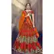 Coffee Color Georgette Heavy Designer Wedding Wear Lehenga Choli -757793528