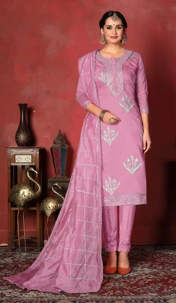 Light Pink Color Modal Cotton Casual Office Wear Salwar Kameez -767394392