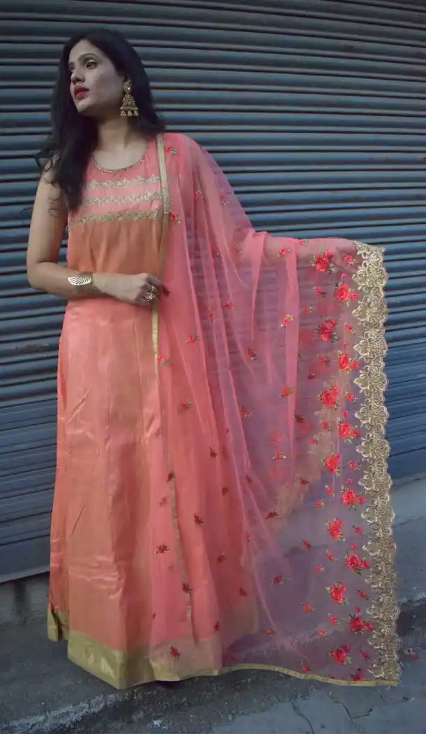 Pink Color Art Silk Party Wear Readymade Salwar Kameez -PF72913025