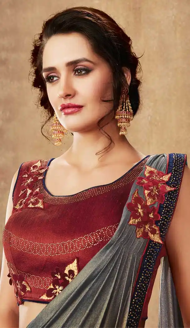 Blue Color Jacquard Silk Designer Party Wear Lehenga Choli -pf75725516