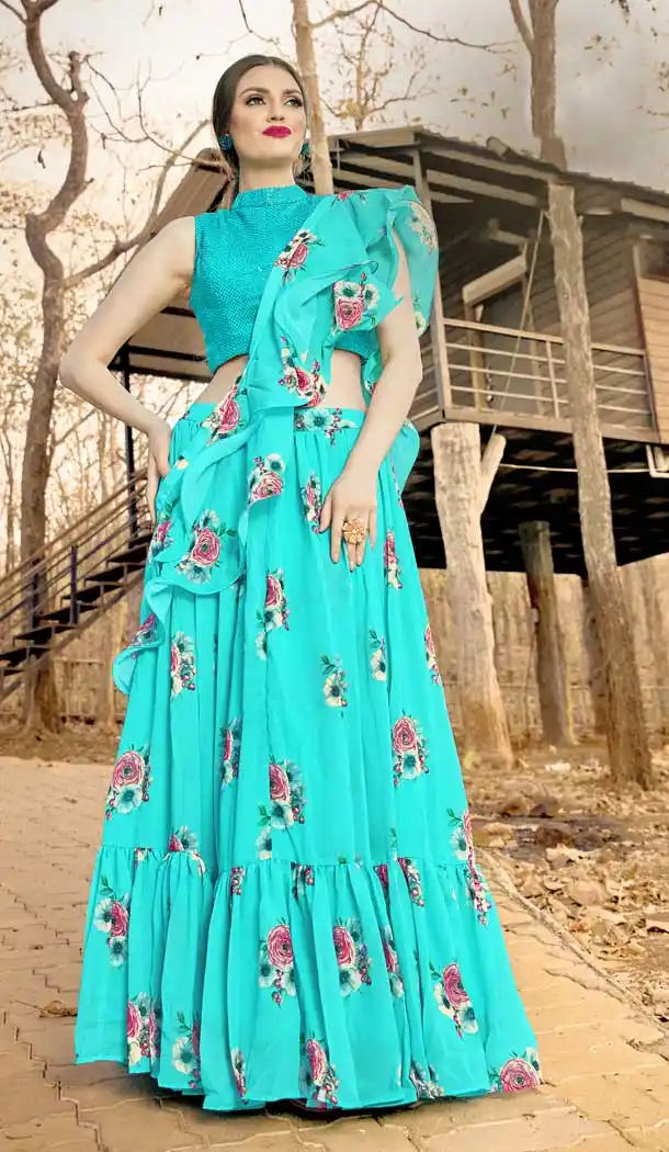 designer readymade lehenga choli with dupatta -pf76666336