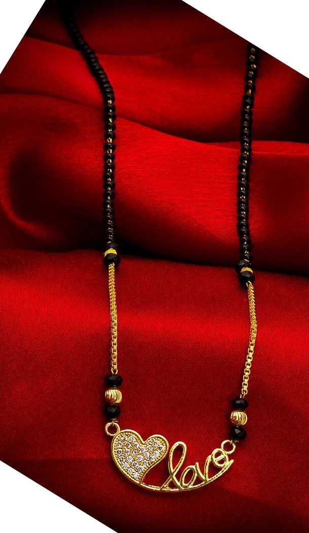 Stunning Love Pendant Alloy Imitation Mangalsutra -706387873