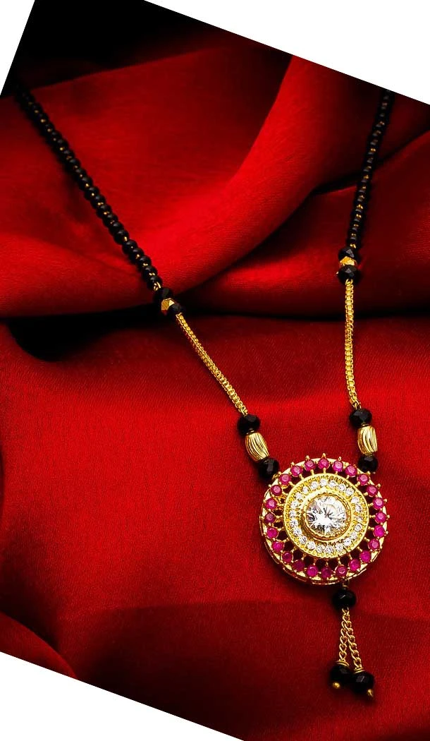 Classy Love Pendant Alloy Imitation Mangalsutra -706387874