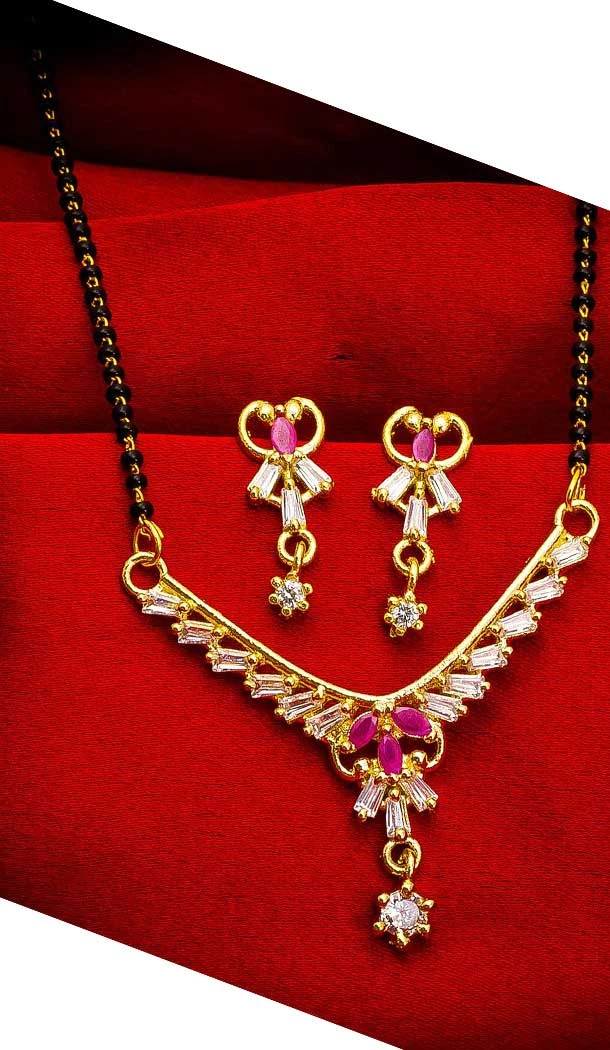 Classy Love Pendant Alloy Imitation Mangalsutra -706387886