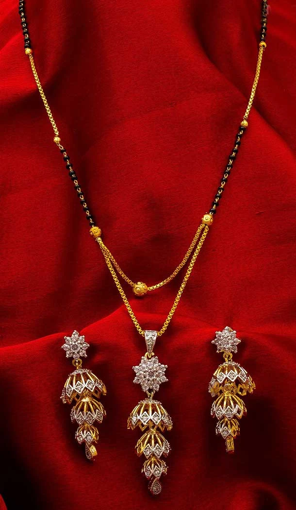 Elegant Love Pendant Alloy Imitation Mangalsutra -706387887