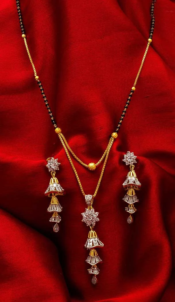 Ravishing Love Pendant Alloy Imitation Mangalsutra -706387890