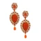 Alluring Red Color Brass Gold Plated Fashion Earrings -716588866
