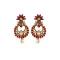 Beautiful Red Color Brass Gold Plated Fashion Earrings -716588870