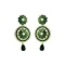Gorgeous Green Color Brass Gold Plated Fashion Earrings -716588872