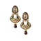 Classy Multi Color Brass Gold Plated Fashion Earrings -716588876