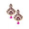 Marvelous Pink Color Brass Gold Plated Fashion Earrings -716588881
