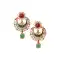 Tranquil Multi Color Brass Gold Plated Fashion Earrings -716588890
