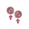 Ravishing Pink Color Brass Gold Plated Fashion Earrings -716588896