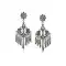 Alluring Silver Oxide Color Brass Gold Plated Fashion Earrings -716588904