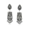 Attractive Silver Oxide Color Brass Gold Plated Fashion Earrings -716588905