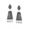 Scintillating Silver Oxide Color Brass Gold Plated Fashion Earrings -716588906