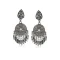 Flamboyant Silver Oxide Color Brass Gold Plated Fashion Earrings -716588908