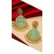 Chic Gold Plated Alloy Designer Imitation Jhumka Earrings -735591071