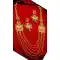 Adorable Gold Plated Alloy Designer Imitation Necklace Set -718589105