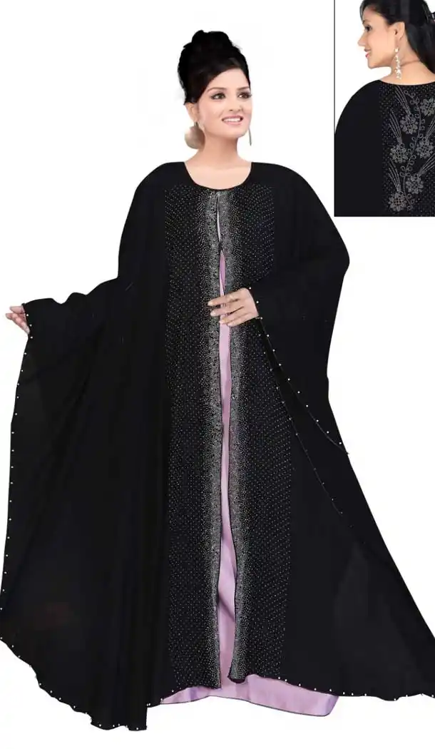  Mesmerizing Black Color Nida Fabric Readymade Pakistani Women Burqa EV538671280