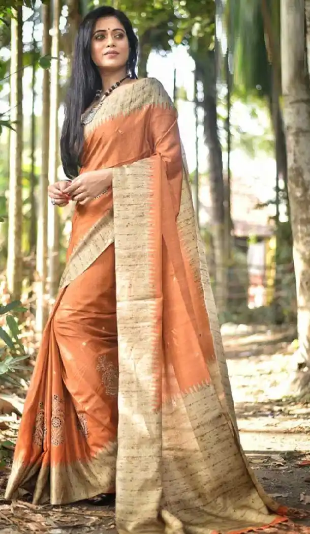 Exquisite Light Gajri Color Fancy Cotton Casual Party Wear Saree -EV540271375