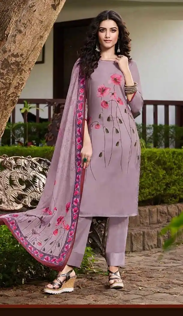 Lavender Color Soft Silk Casual Wear Readymade Salwar Kameez -EV544971714