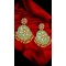 Classy Green Color Alloy Imitation Fashion Earring -758393574