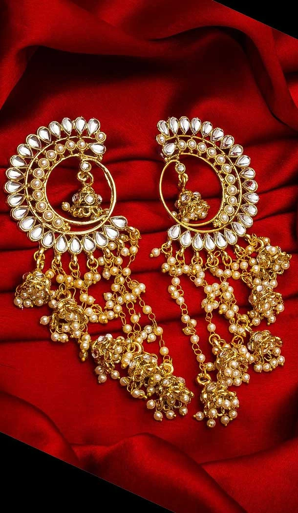Lush Gold Color Alloy Imitation Fashion Earring -758393577