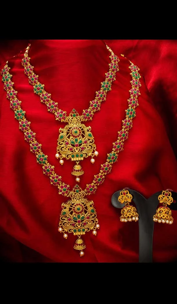 Chic Golden Color Alloy Imitation Jewellery Necklace Set -758493581