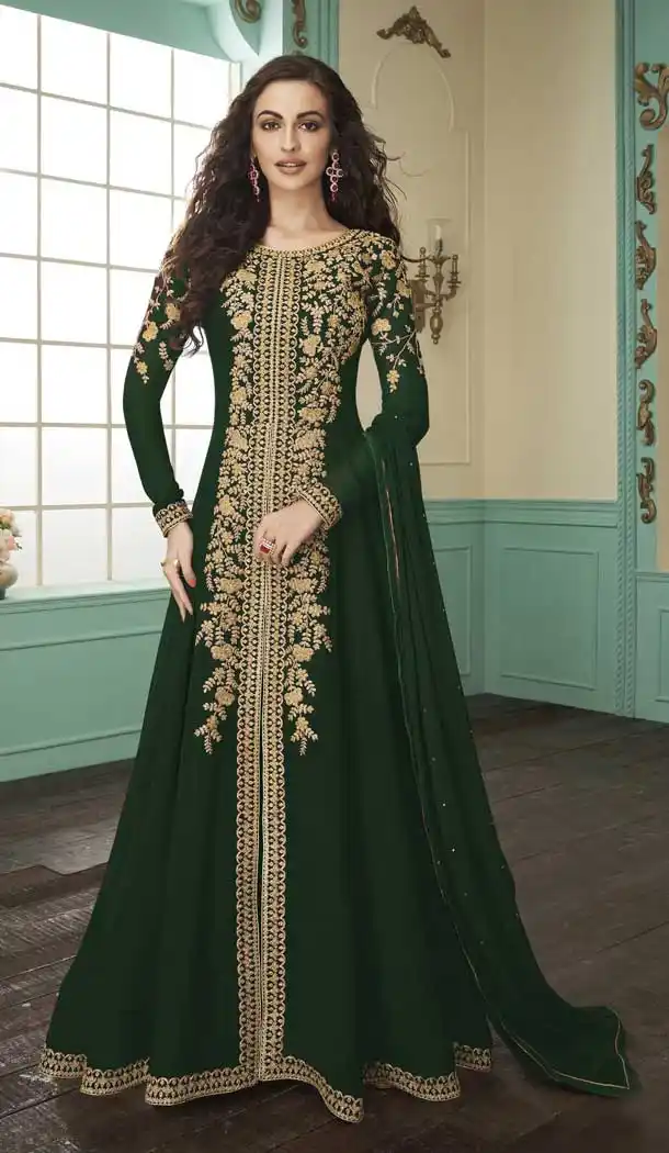 Classy Green Color Georgette Designer Pakistani Salwar Kameez -FZ6425238