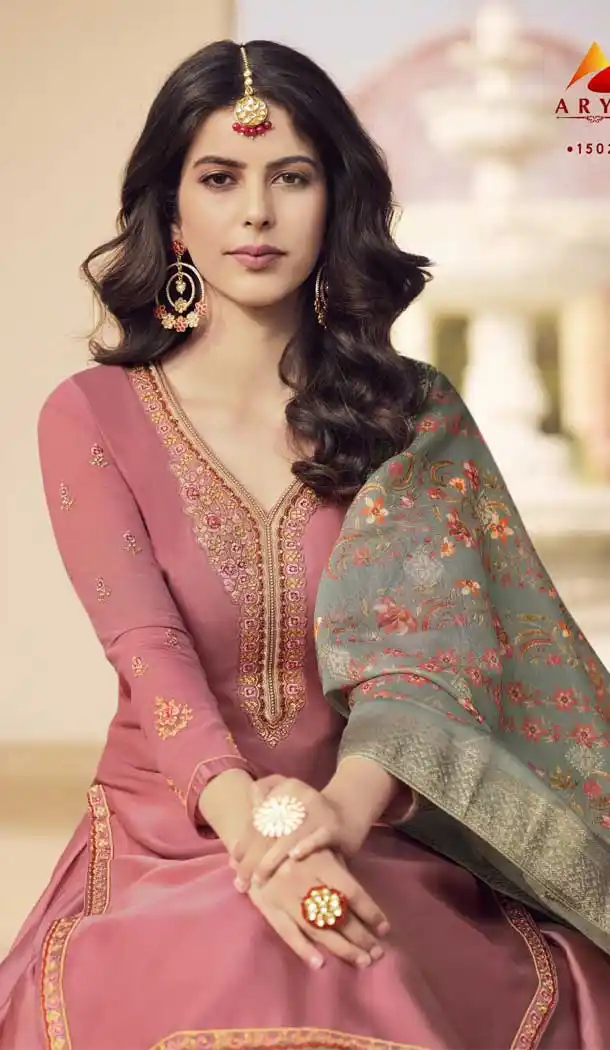 Tometo Red Color Muslin Georgette Designer Lehenga Kameez -FZ6445246