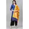 Lovely Orange Color Banarasi Silk Designer Dupatta -743591909
