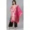 Ethnic Rani Pink Color Banarasi Silk Designer Dupatta -743591922
