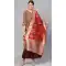 Tantalizing Red Color Banarasi Silk Designer Dupatta -743591933