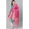 Unique Rani Pink Color Banarasi Silk Designer Dupatta -743591957