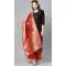 Charming Red Color Banarasi Silk Designer Dupatta -743591968
