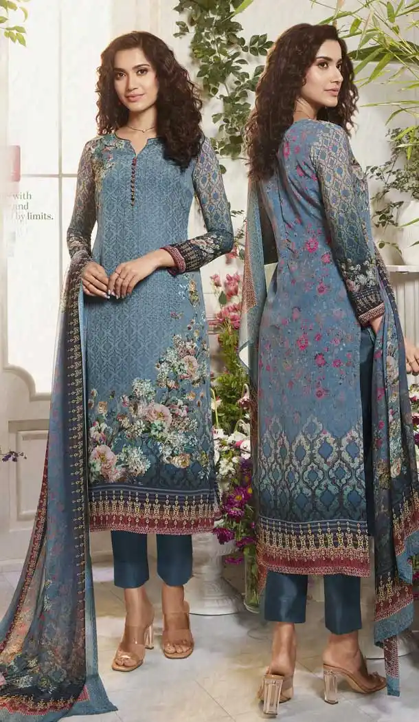 Exotic Multi Color Digital Printed Crepe Casual Wear Salwar Kameez -775195228