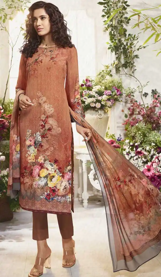 Contemporary Multi Color Digital Printed Crepe Casual Wear Salwar Kameez -775195234