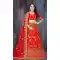 Chic Red Color Satin Silk Designer Bridal Wedding Wear Lehenga Choli -777795544