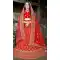 Alluring Red Color Satin Silk Designer Bridal Wedding Wear Lehenga Choli -777795546