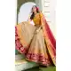 Beige Color Satin Silk Heavy Designer Wedding Wear Bridal Lehenga -779895751