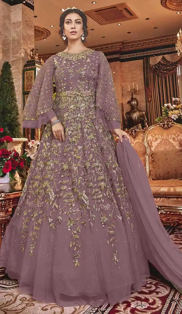 Luscious Purple Color Soft Net Designer Pakistani Wedding Salwar Kameez -fz6765455
