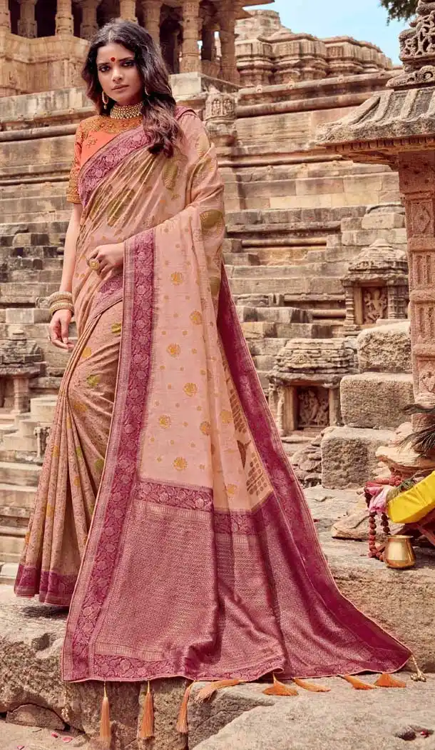 Multi Color Chanderi Silk Mix With Nylon Designer Party Wear Saree -794497081