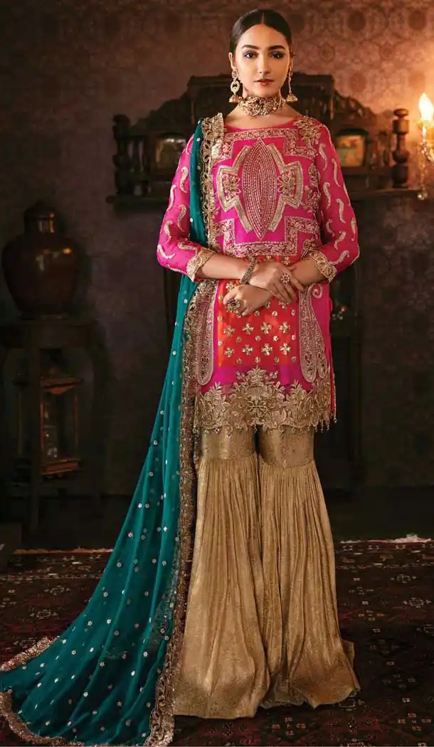 Pink Color Georgette Party Wear Pakistani Designer Salwar Kameez -799797618